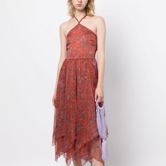 Misa Los Angeles Dresses & Skirts - Misa Los Angeles Paisley-print halterneck dress